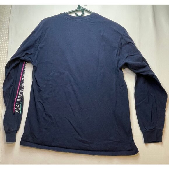 Yellow Stone National Park shirt mens large long sleeve blue - Picture 2 of 9